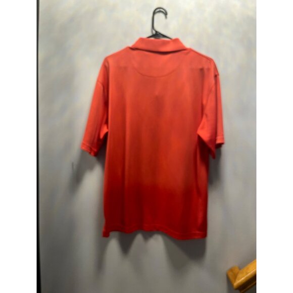 Links Edition Red Polo Shirt L/G Mens Short Sleeve Collared Golf Top - Picture 3 of 11